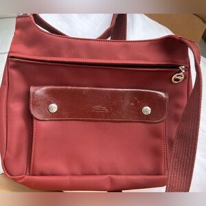 longchamp Burgundy Planetes Crossbody Bag